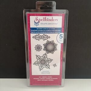New Spellbinders Shapeabilities Ironwork Motifs 5 Die Cut Emboss Template S5-059